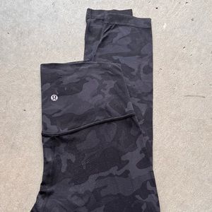 lululemon leggings align high waisted black camo size 4